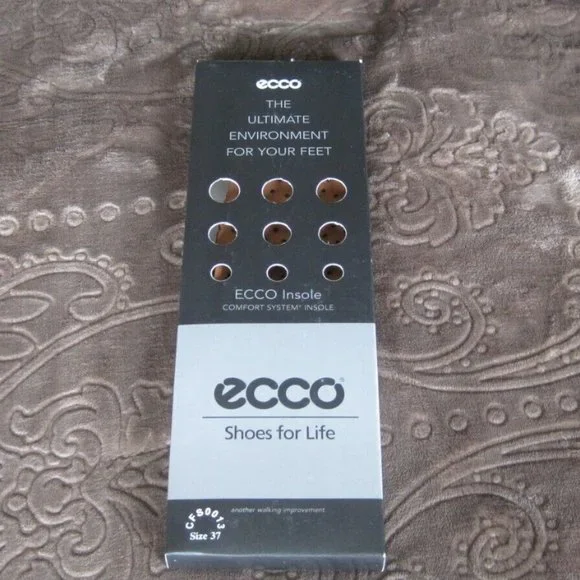 ECCO NEW IN BOX Comfort Fiber System Leather Insole size 37 - Picture 3 of 6